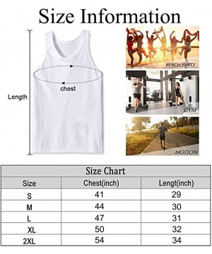 Undershirts Men's Soft Tank Tops Novelty 3D Printed Gym Workout Athletic Undershirt - Sexy Women Girls Butt Under Sea Nude Ar...