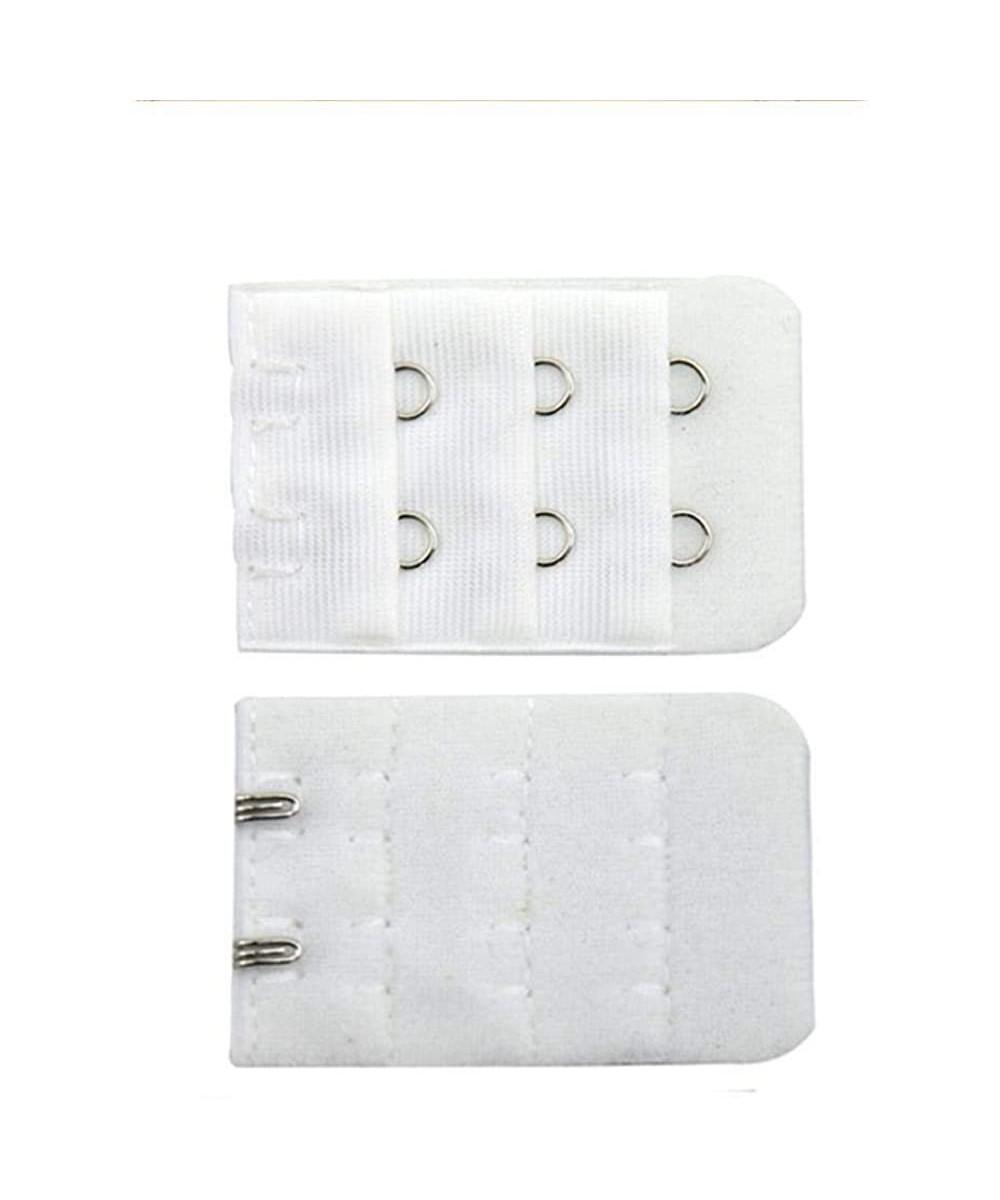 Accessories 5Pcs 2 Hook Bra Extender for Women's Elastic Extension Strap Clip Expander Adjustable Belt Buckle Underwear - Whi...