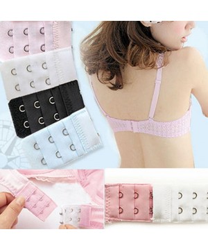 Accessories 5Pcs 2 Hook Bra Extender for Women's Elastic Extension Strap Clip Expander Adjustable Belt Buckle Underwear - Whi...