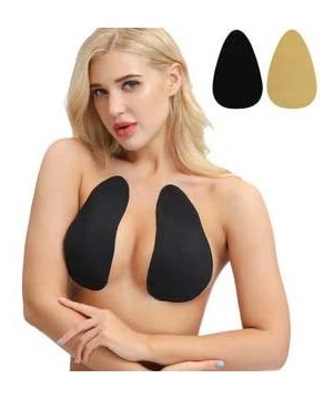 Accessories Nippleless Covers Rabbit Ear Ultra Thin Push Up Reusable Breast Lift Tape for Women Girls - Black - CX198XU88HC