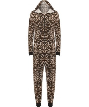 Onesies Women's Onesie Fashion Printed Playsuit Ladies Jumpsuit Pajamas - Brown Leopard - CE12NZ2RWPG