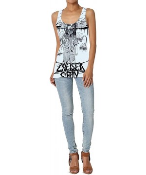 Camisoles & Tanks Chelsea Grin Deathcore Summer Women's Fashion Personality 3D Printed Vest - Black - CJ199CIMM6G