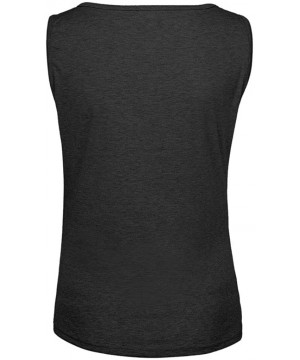 Thermal Underwear Womens Solid Splicing Tank Top Shirts Sleeveless Workout Blouse Loose Vest Soft Tee with Sequin Pocket Plus...