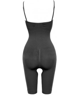 Shapewear Shapewear for Women Plus Size Tummy Control Butt Lifter Bodysuit Waist Trainer Seamless Body Shaper - Black - C1195...