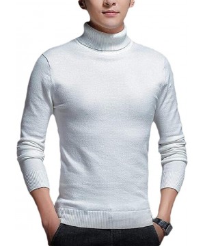 Thermal Underwear Mens Thermal Knitted Mock Turtleneck Long Sleeve T Shirt Pullover Slim Fit Shirts - 4 - CH1984DE6LZ