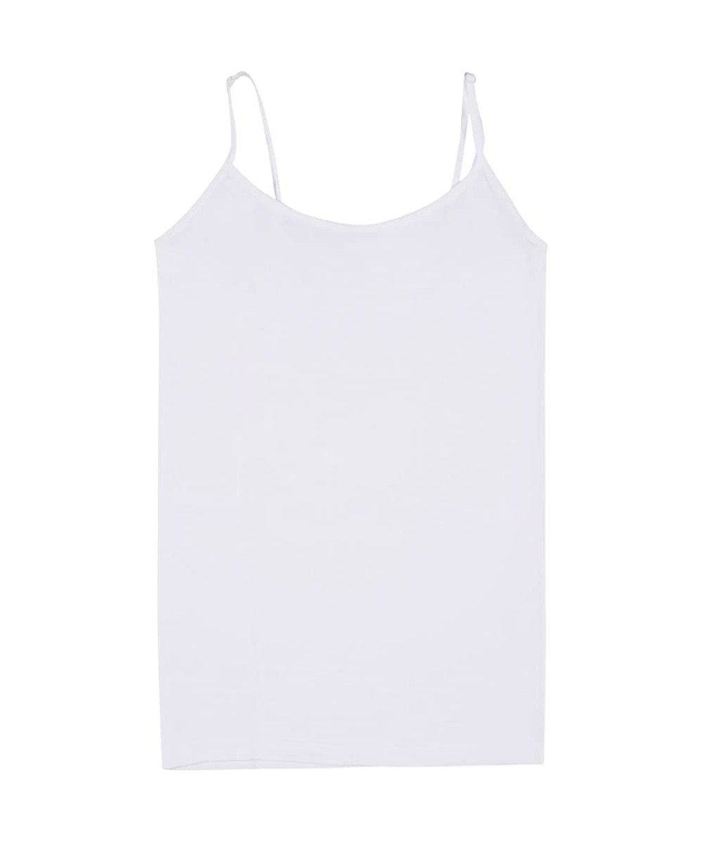 Camisoles & Tanks Women Camisole- Strap Cami Tank Tops for Teens Girls Yoga Sleep Tops White S - CN18HMDW2Z6