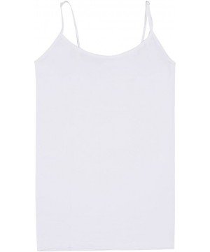 Camisoles & Tanks Women Camisole- Strap Cami Tank Tops for Teens Girls Yoga Sleep Tops White S - CN18HMDW2Z6