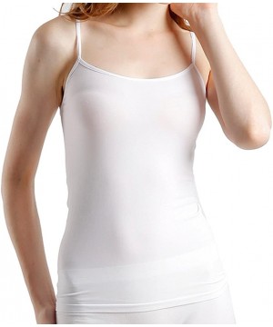 Camisoles & Tanks Women Camisole- Strap Cami Tank Tops for Teens Girls Yoga Sleep Tops White S - CN18HMDW2Z6