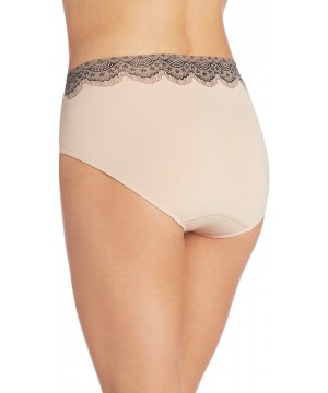 Panties Women's One Smooth U All Over Smoothing Hi Cut Panty - Nude With Black Lace - CT11F05JWFL