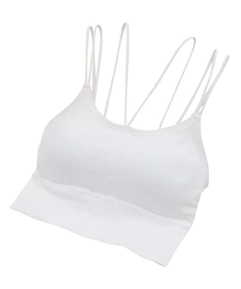 Camisoles & Tanks Women Tank Seamless Underwear Sexy Lingerie Intimates with Padded Camisole Tank Intimates - White - C019CT2...