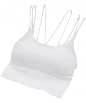 Camisoles & Tanks Women Tank Seamless Underwear Sexy Lingerie Intimates with Padded Camisole Tank Intimates - White - C019CT2...