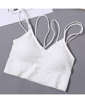 Camisoles & Tanks Women Tank Seamless Underwear Sexy Lingerie Intimates with Padded Camisole Tank Intimates - White - C019CT2...