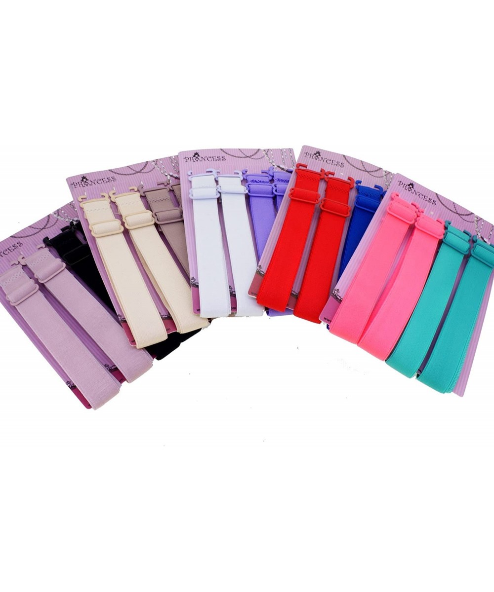 Accessories 15mm Wide Band Fashion Stylish Bra Straps Women's Accessories 10 Color Set - Full Set - CG11X4FWFO9