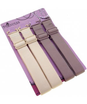 Accessories 15mm Wide Band Fashion Stylish Bra Straps Women's Accessories 10 Color Set - Full Set - CG11X4FWFO9