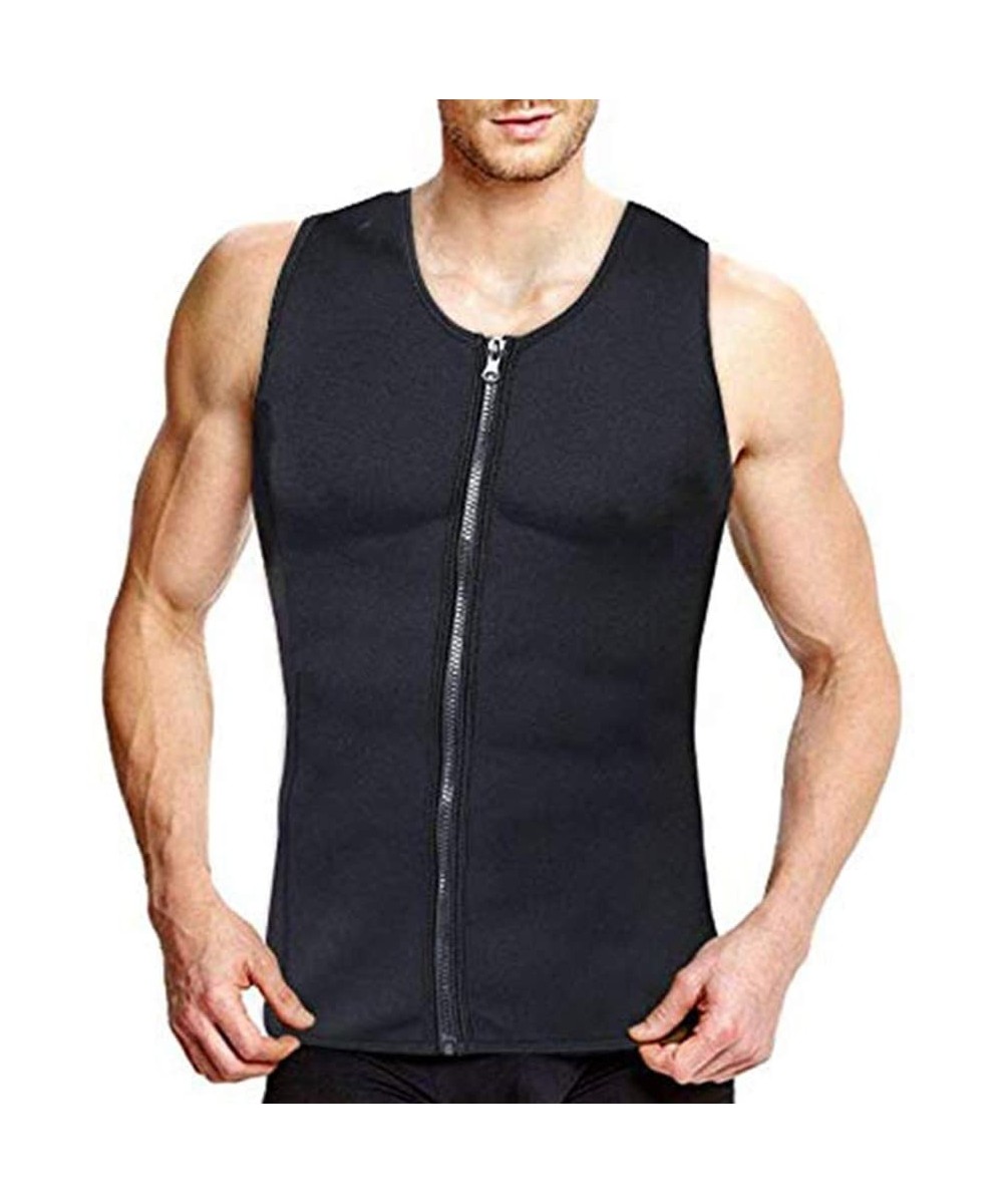 Shapewear Men Sweat Body Shaper Underwear Breathable Cotton Fat Burner Waist Sweat Corset - CY194OX4UXN