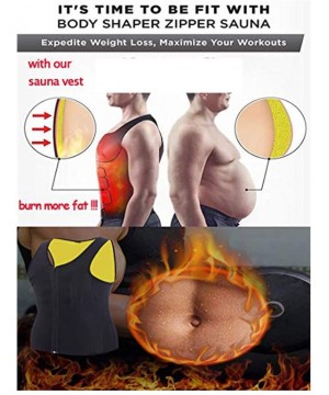 Shapewear Men Sweat Body Shaper Underwear Breathable Cotton Fat Burner Waist Sweat Corset - CY194OX4UXN