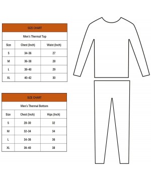 Thermal Underwear Thermal Underwear for Men Self-Heating Long Johns Men's Ultra Soft Warm Base Layer Long Sleeve Top & Bottom...