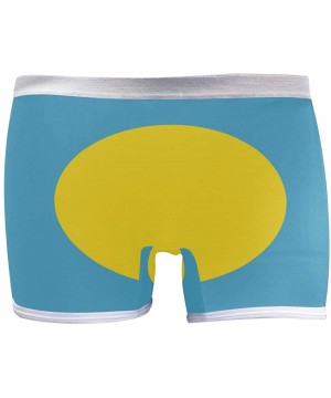 Panties Women's Seamless Boyshort Panties North Carolina State Flag Underwear Stretch Boxer Briefs - Palau Flag - CX18TCW7Q3D