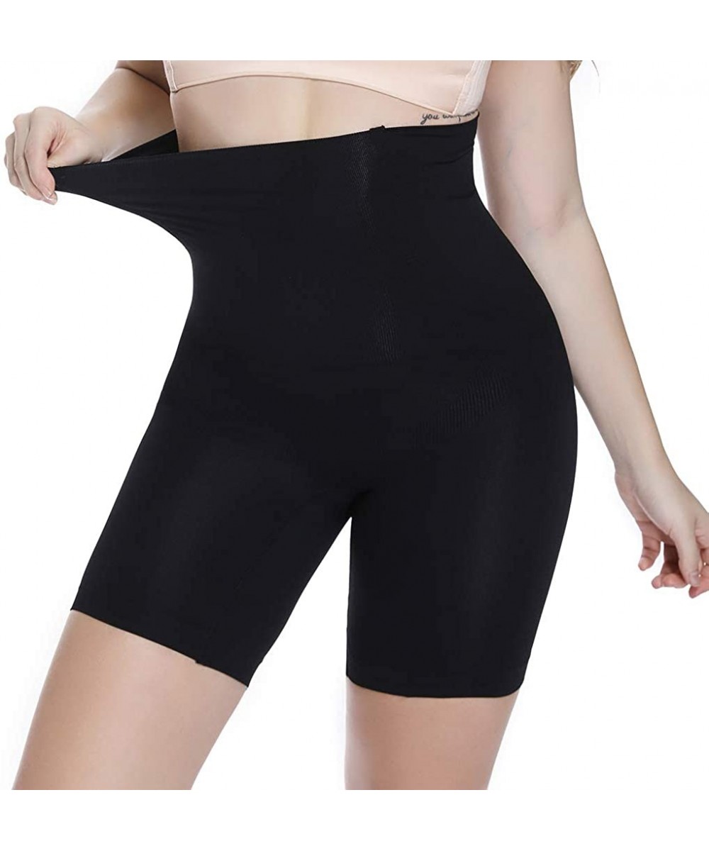 Shapewear High Waist Tummy Control Shapewear Brief Seamless Thigh Slimmer JW1314 - Black - CO18ZQGS5ST