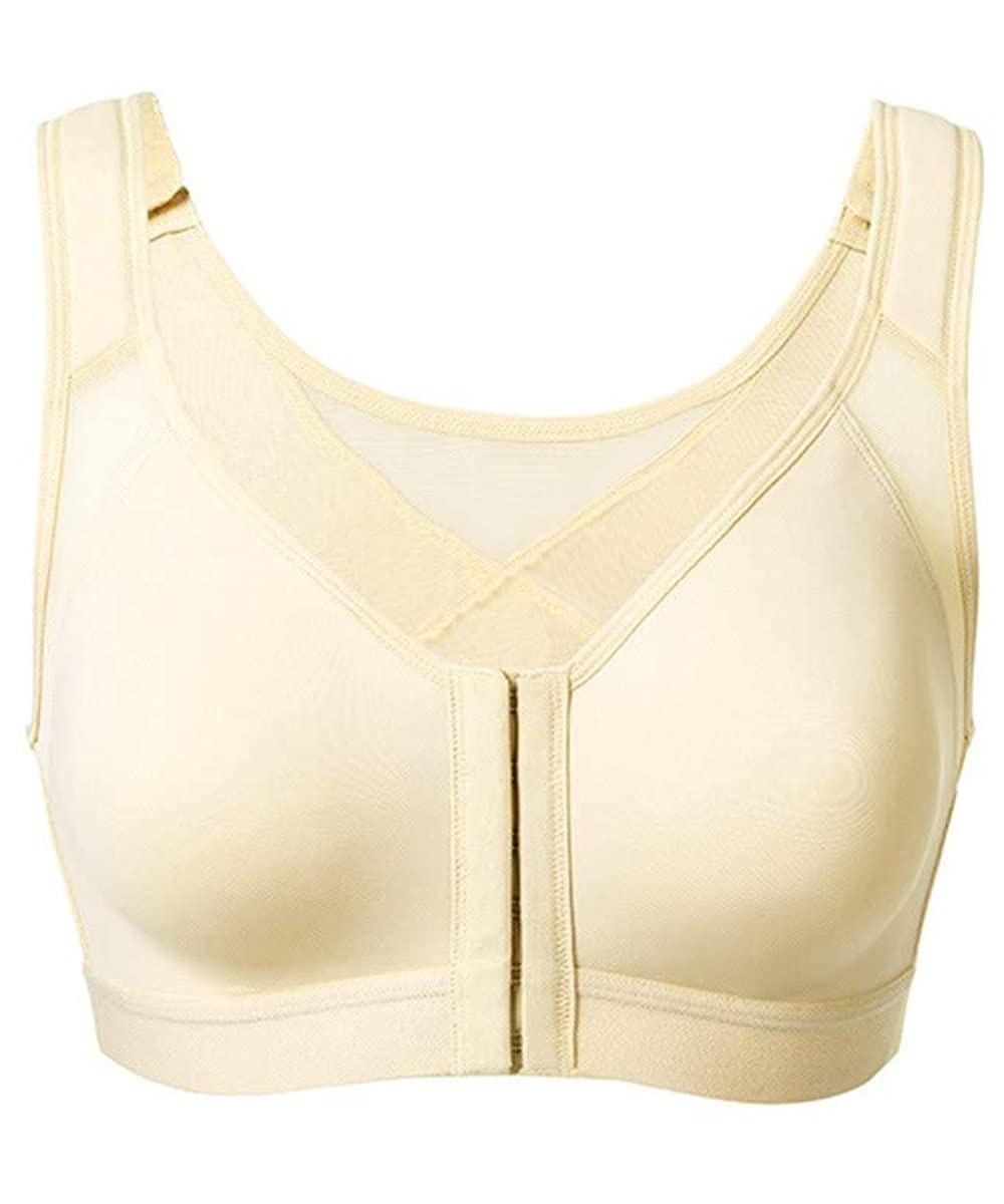 Tops New Sports Yoga Bras Comfortable Women High Impact Posture Corrector Lift Up Bra - Khaki - C5190LQ993H