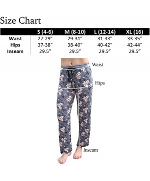 Bottoms Women's Sleepwear Drawstring Pajama Pants - Leopard - CK199E6GKOQ