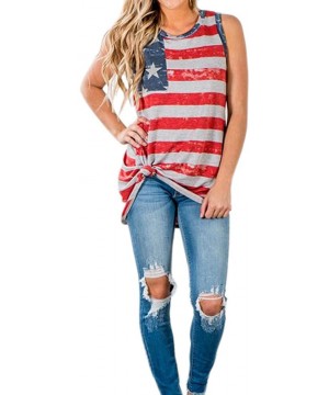 Bottoms Women Pants WEUIE Women American Flag Drawstring Wide Leg Pants Leggings - X01 - C018D63AYA5