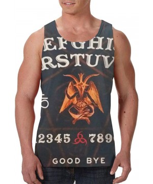 Undershirts Men's Soft Tank Tops Novelty 3D Printed Gym Workout Athletic Undershirt - Ouija Board Augury Witch - CV19DE8L3E4