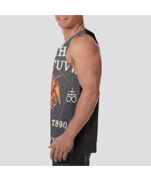 Undershirts Men's Soft Tank Tops Novelty 3D Printed Gym Workout Athletic Undershirt - Ouija Board Augury Witch - CV19DE8L3E4