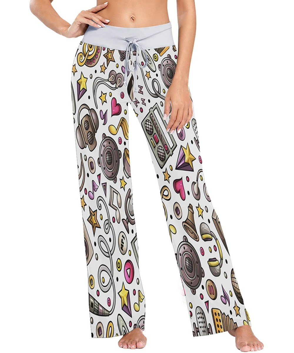 Bottoms Womens Pajama Lounge Pants Watercolor Peru'S Arequipa Building View Wide Leg Casual Palazzo Pj Sleep Pants Girls - 3d...