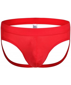 G-Strings & Thongs Hot Men's Jockstrap Thong Underwear Mens Underwear Showing Off Bubble Butt - Bla+sap+red - CM199UH6AO6