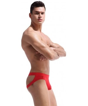 G-Strings & Thongs Hot Men's Jockstrap Thong Underwear Mens Underwear Showing Off Bubble Butt - Bla+sap+red - CM199UH6AO6