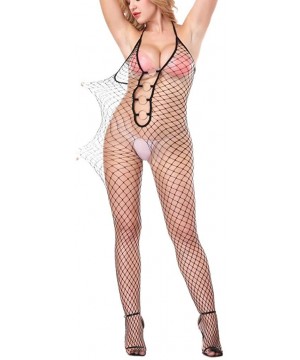 Baby Dolls & Chemises Sexy Lingerie Women Fishnet Nightwear Underwear Babydoll Sleepwear - D - CG1960607T7