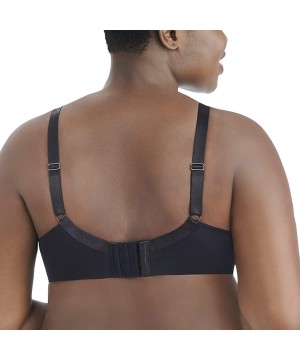 Bras Women's Nearly Invisible Full Figure Wirefree 71203 - Midnight Black - CU18LHU9083