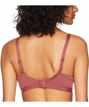 Bras Women's Lace Escape Underwire Contour with All Over Lace Bra Bra - Rose Wine - C218E2O855W