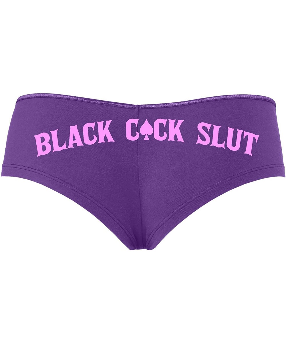 Panties Black Cock Slut QofS Queen of Spades Purple Panties Plus Size - Bubble Gum - CP18STTAX3R