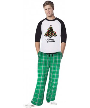 Sleep Sets Family Christmas Pajamas for Men Xmas Tree Meowee Sleepwear Mens Pajama Sets - Style 4 - C5192U8XZG2