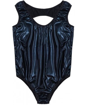 Baby Dolls & Chemises Sexy Lingerie for Women Party Club Night Black One Piece Bodysuit Patent Leather Jumpsuit Hollow Teddy ...