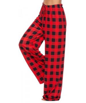 Bottoms Women's Pajama Lounge Pants Christmas Plaid Striped Comfy Casual Floral Palazzo Drawstring Wide Leg Plus-Size Pants -...