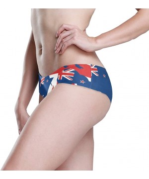 Panties Women Funny Briefs Retro Puerto Rico Flag Soft Invisible Seamless Underwear Panties - New Zealand Flag Kiwi - C618ZW0...