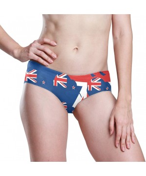 Panties Women Funny Briefs Retro Puerto Rico Flag Soft Invisible Seamless Underwear Panties - New Zealand Flag Kiwi - C618ZW0...