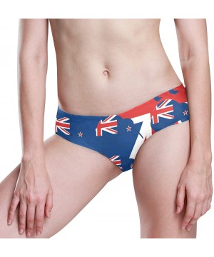 Panties Women Funny Briefs Retro Puerto Rico Flag Soft Invisible Seamless Underwear Panties - New Zealand Flag Kiwi - C618ZW0...