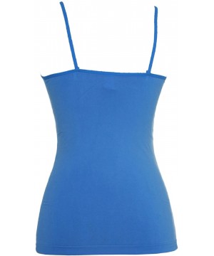 Camisoles & Tanks Ladies Body Slimming Camisole - Cobalt Blue - CY11G9PH59V