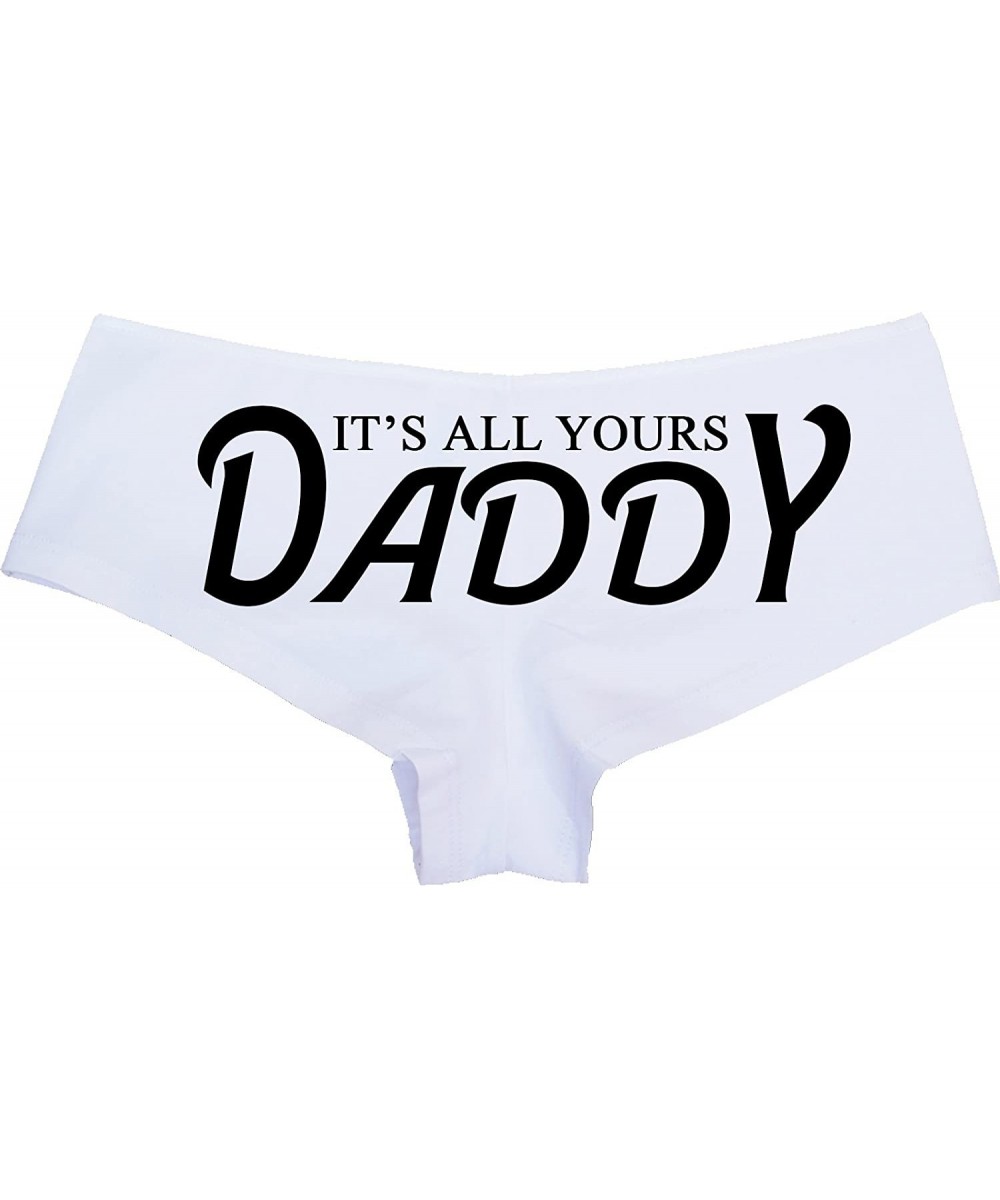 Panties It's All Yours Daddy Boy Short Panties - for Daddy's Girl Princess - CGL DDLG Boyshort Underwear - Black - CT187WGZHAO