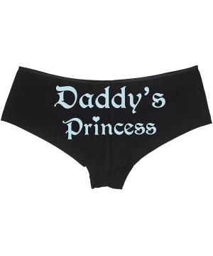 Panties Daddys Princess Boy Short Panties - Daddy's Little Girl DDLG CGL Boyshort Underwear - Baby Pastel Blue - CP187EHN9R0