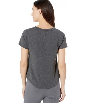 Tops Women's Loungewear Classic V-Neck Tee - Charcoal Grey - C418CGUYKWI