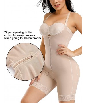 Shapewear Women Seamless Shapewear Firm Control Open Bust Bodysuit Butt Lifter Body Shaper - Beige03 - C418AI9U24Y