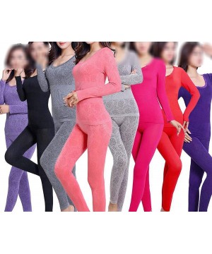 Thermal Underwear Women Thermal Underwear Winter Long Johns for Female Warm Thermal Set Seamless Body Suit Warm Clothes for L...