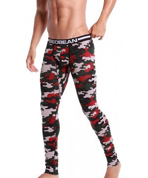 Boxers Mens Low-Rise Underwear Pants Long John Cotton - 2729 Camouflage-2 - CZ1279S9A0R