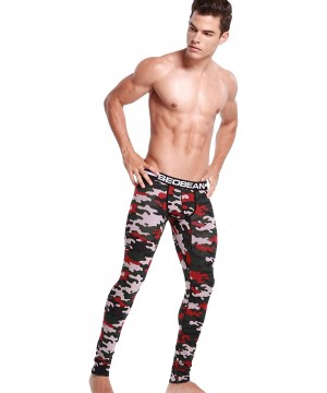 Boxers Mens Low-Rise Underwear Pants Long John Cotton - 2729 Camouflage-2 - CZ1279S9A0R