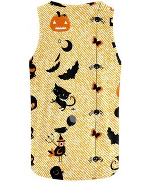 Undershirts Men's Muscle Gym Workout Training Sleeveless Tank Top Pumpkin Under The Moonlight - Multi8 - CO19DLQ9WCA